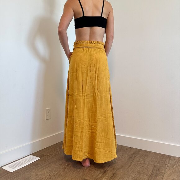 Pact Organic Cotton Yellow Skirt - Picture 2 of 4